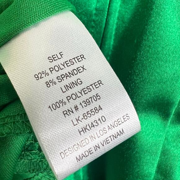 Emerald Sundae Cocktail Dress XXS Green Surplice Ruffle Flounce Going Out Chic - Picture 9 of 10